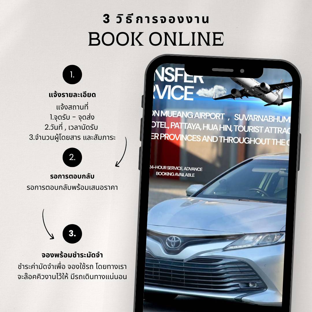 ขั้นตอนการจอง